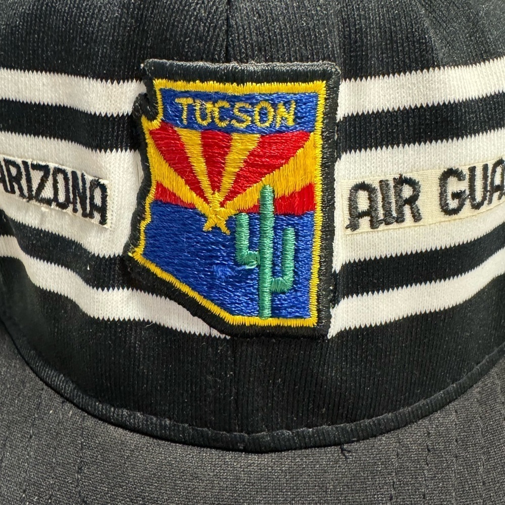 Arizona Air Guard Tucson SnapBack Vintage Mesh Trucker Baseball Hat Grandpa AJD - Picture 2 of 9